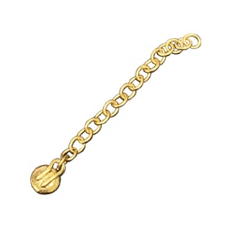 [A270-651] GOLD ERUPTION CHAIN ROUND -  LOOP STYLE(5)